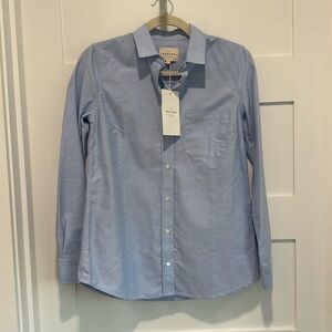 Sézane Tomboy Shirt in Blue. size 34 (equivalent to size 2)
